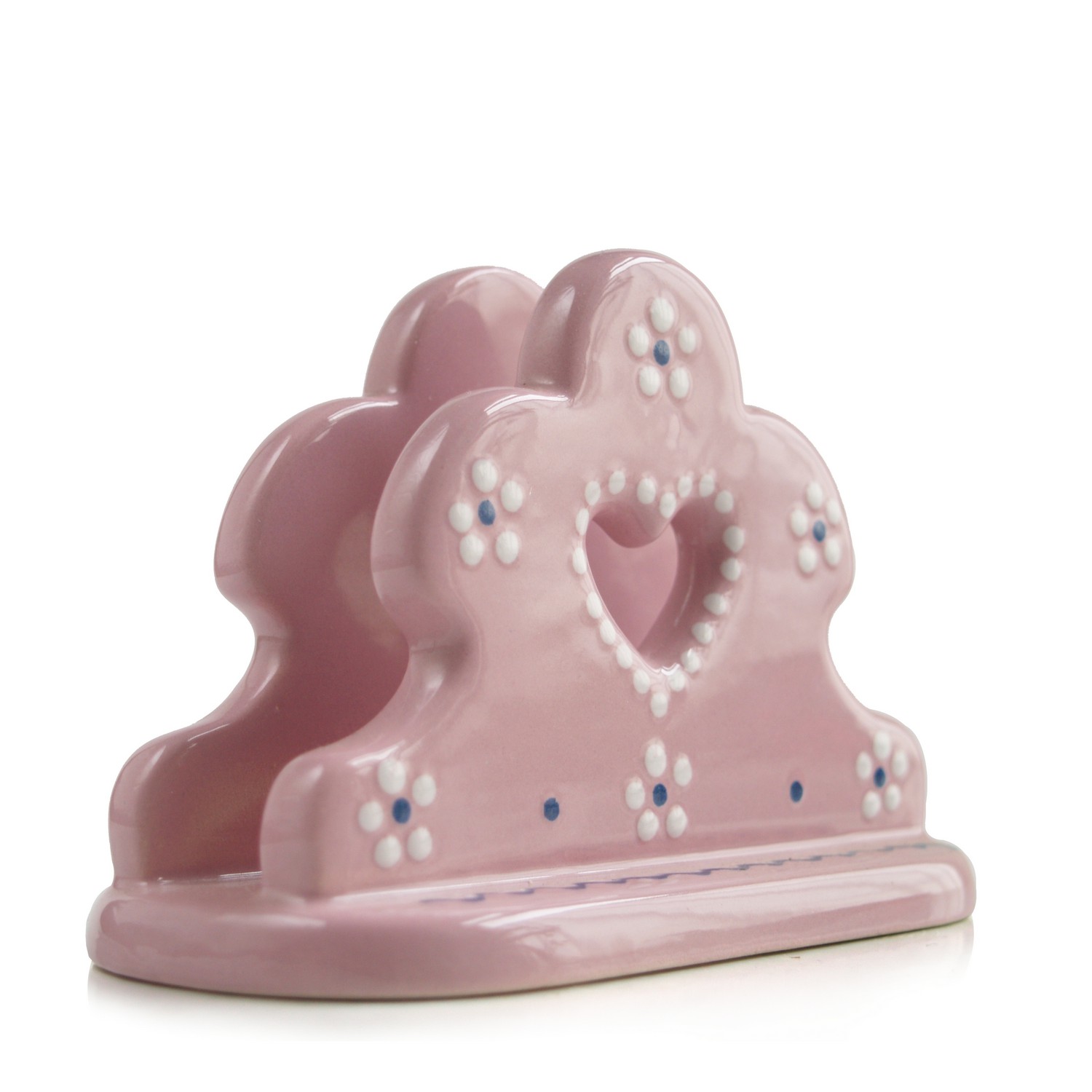 Serviettenständer Gmundner Keramik Dirndl rosa Serviettenhalter Serviettenstaender Gmundner