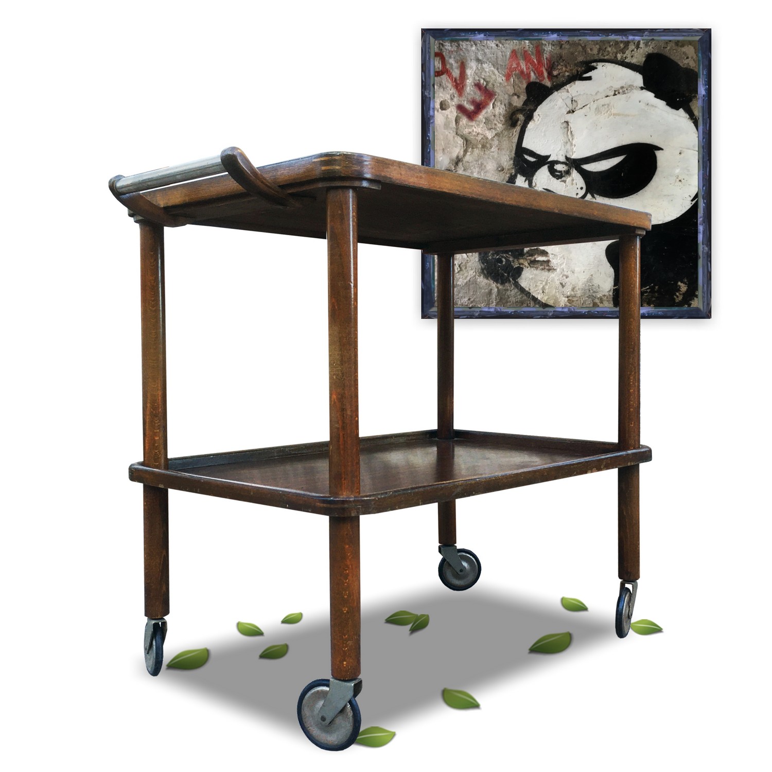 Servierwagen Barwagen Serviertisch Vintage Original Art Deco