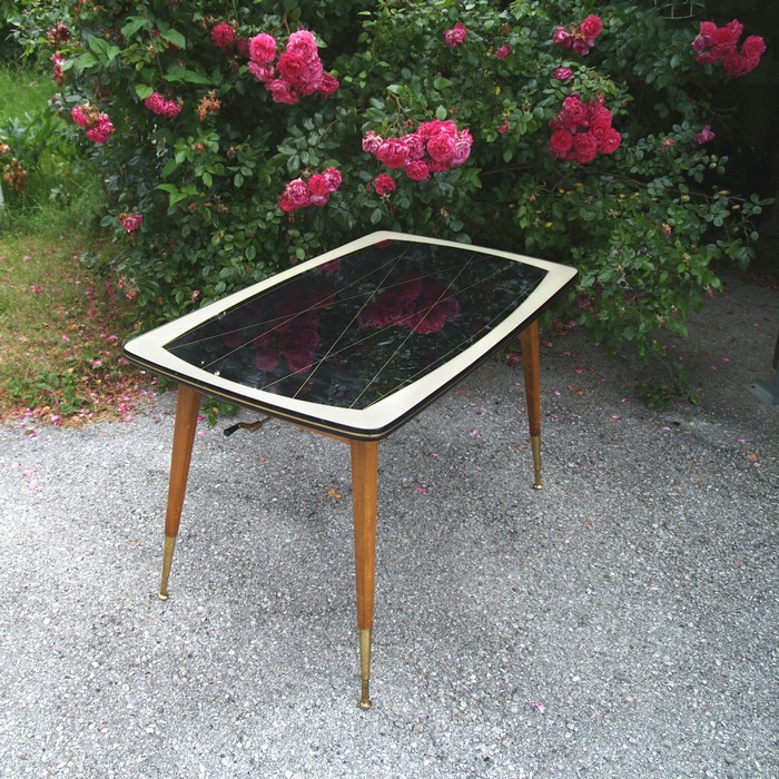 Retro Couchtisch hoehenverstellbar