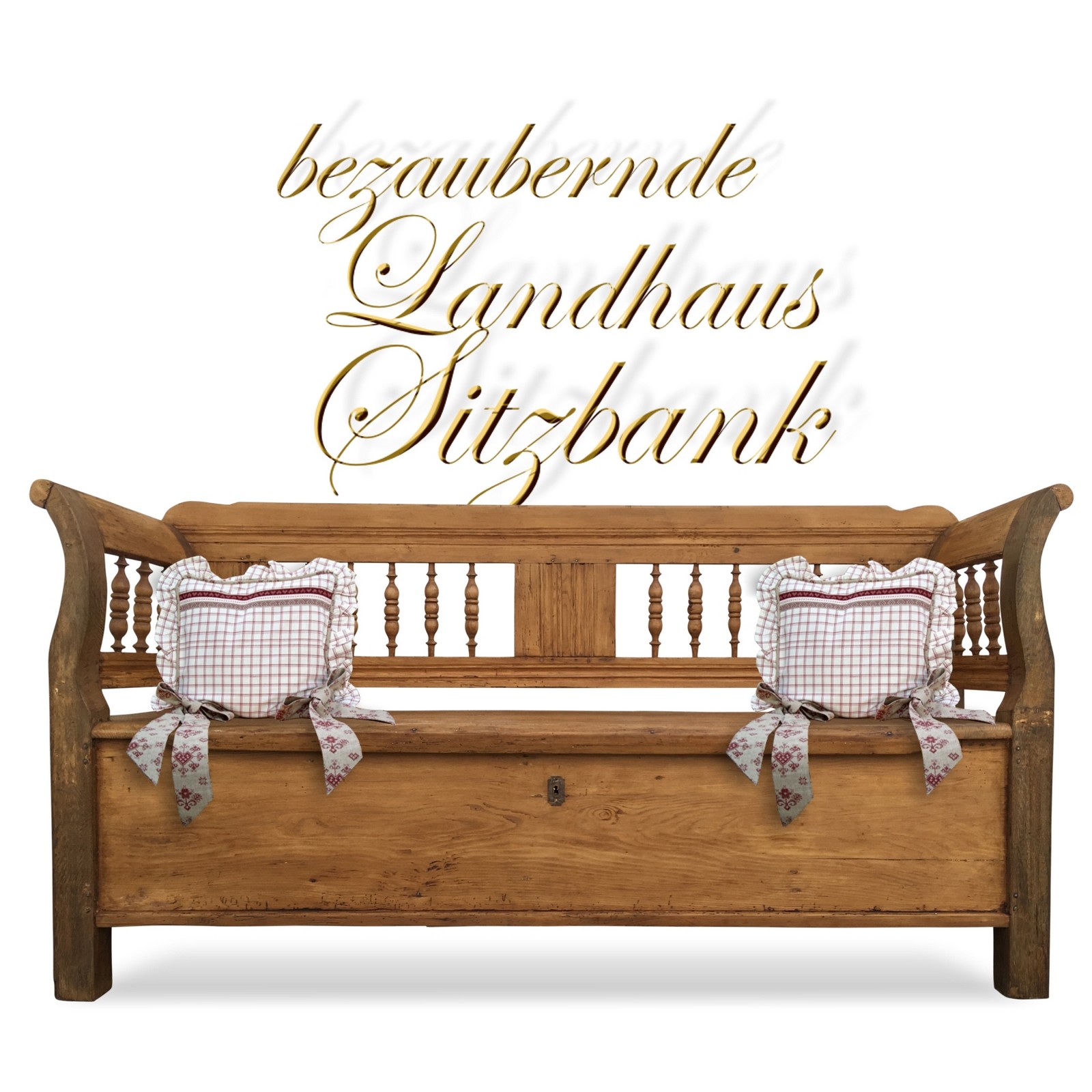 Küchensitzbank Truhenbank antik Sitzbank Landhausstil Küchenbank Landhaus Truhenbank