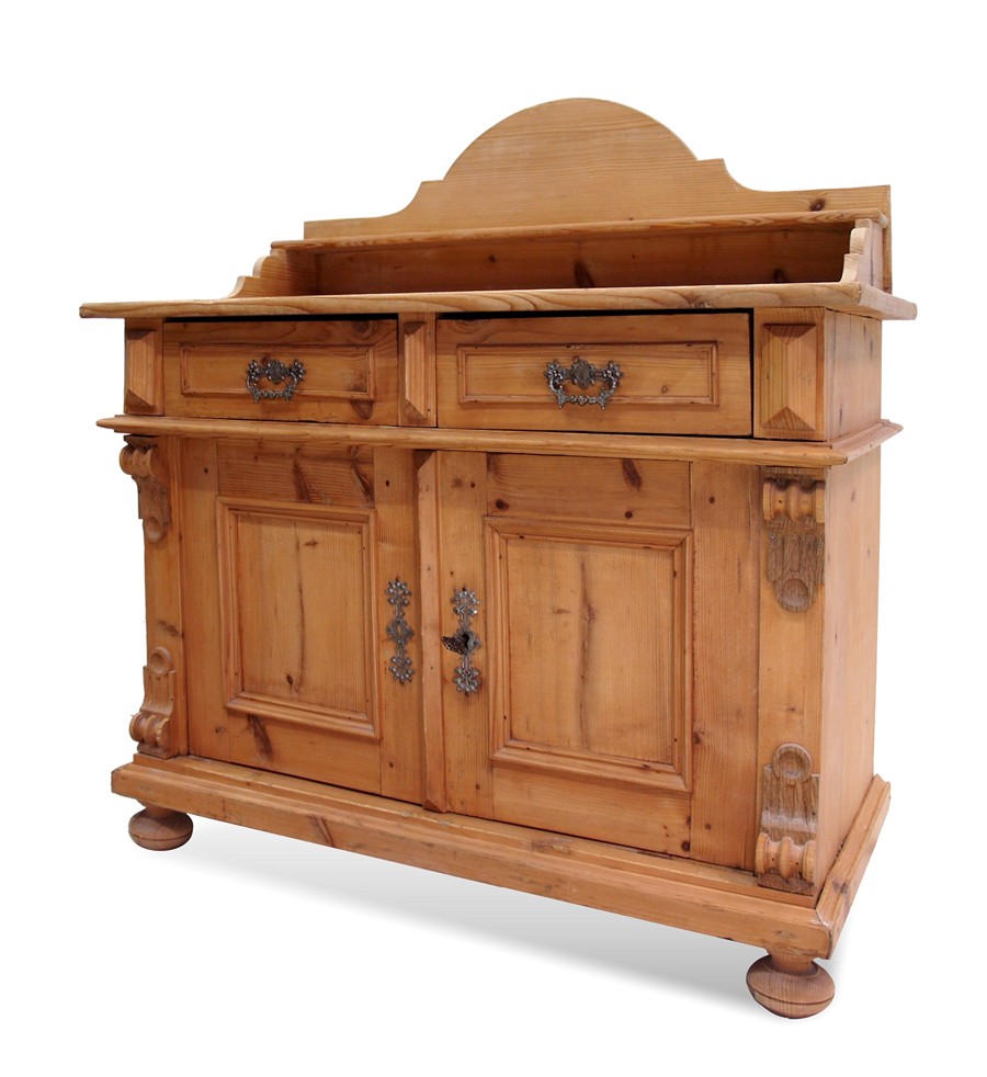 Kommode Naturholz antiker Shabby Chic Vintage Küchenschrank Bauernschrank antike Kommode Naturholz