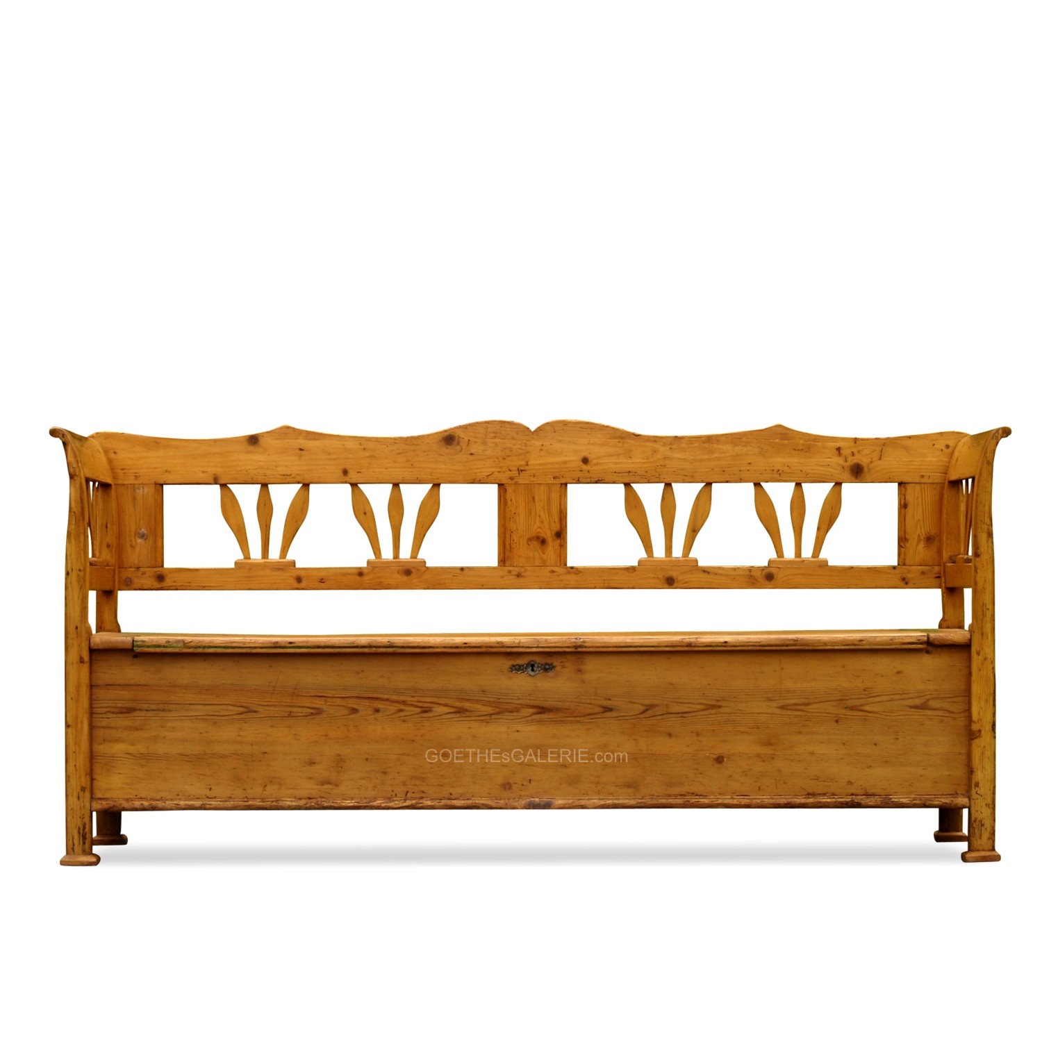 Truhenbank Biedermeier