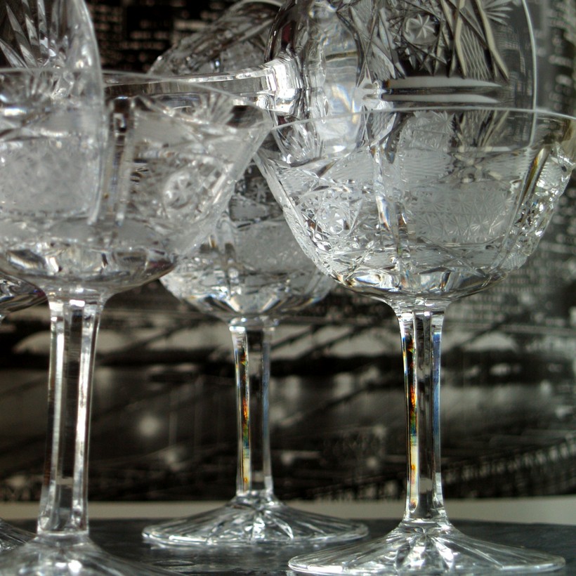 Bleikristall Champagner Sekt Gläser