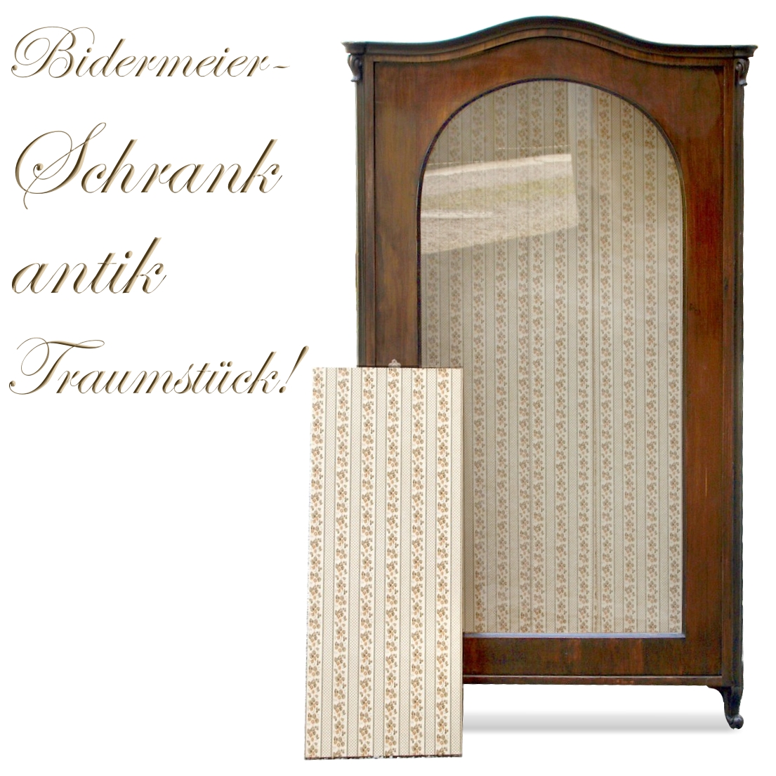 Biedermeier Vitrine restauriert