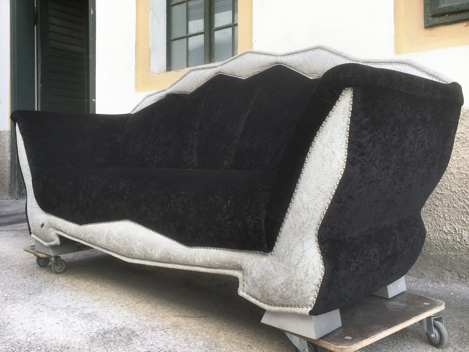 Bretz Sofa T-Rex silber noir Designmöbel Designklassiker gebraucht neuwertig