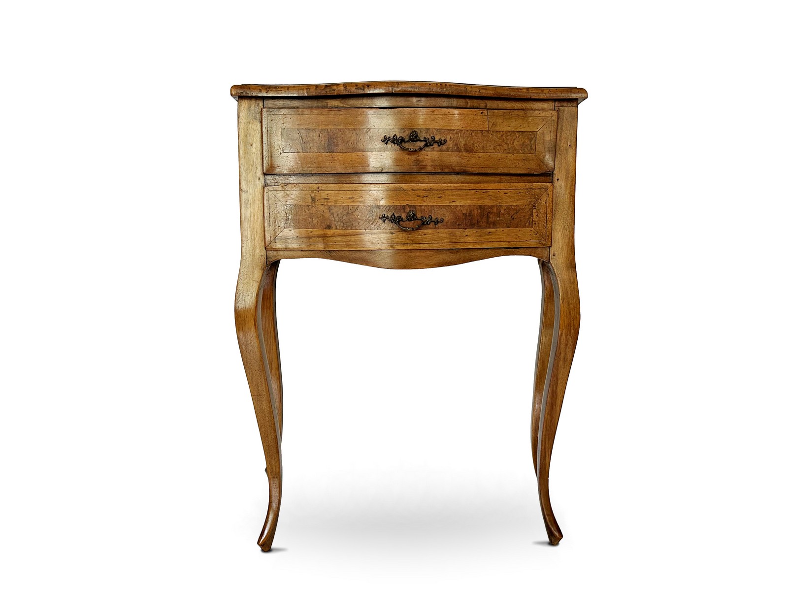 Kleine Biedermeier Kommode antik Nachtschrank 2 Laden 