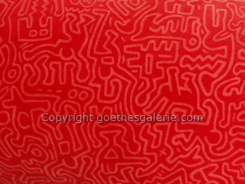 Bretz Gaudi Hocker Keith Haring Stoff