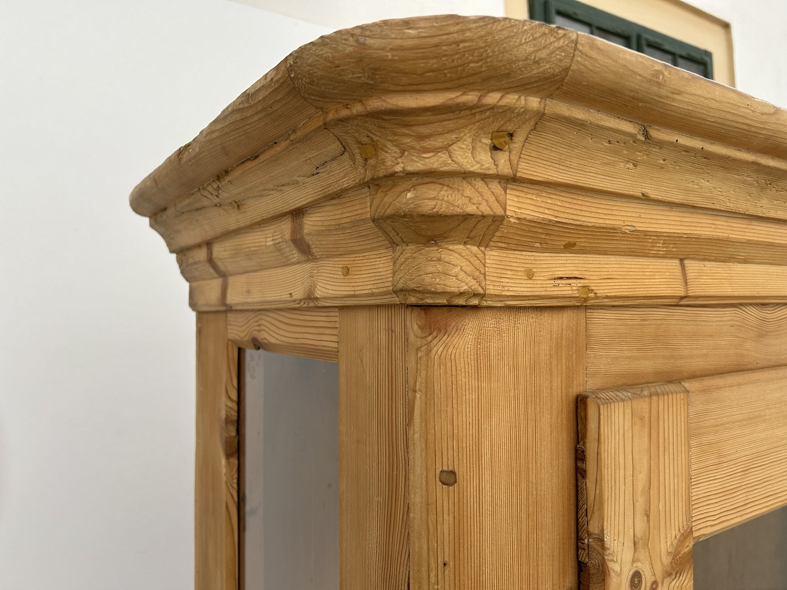 Bauernschrank Antiker Geschirrschrank Landhaus Vitrine