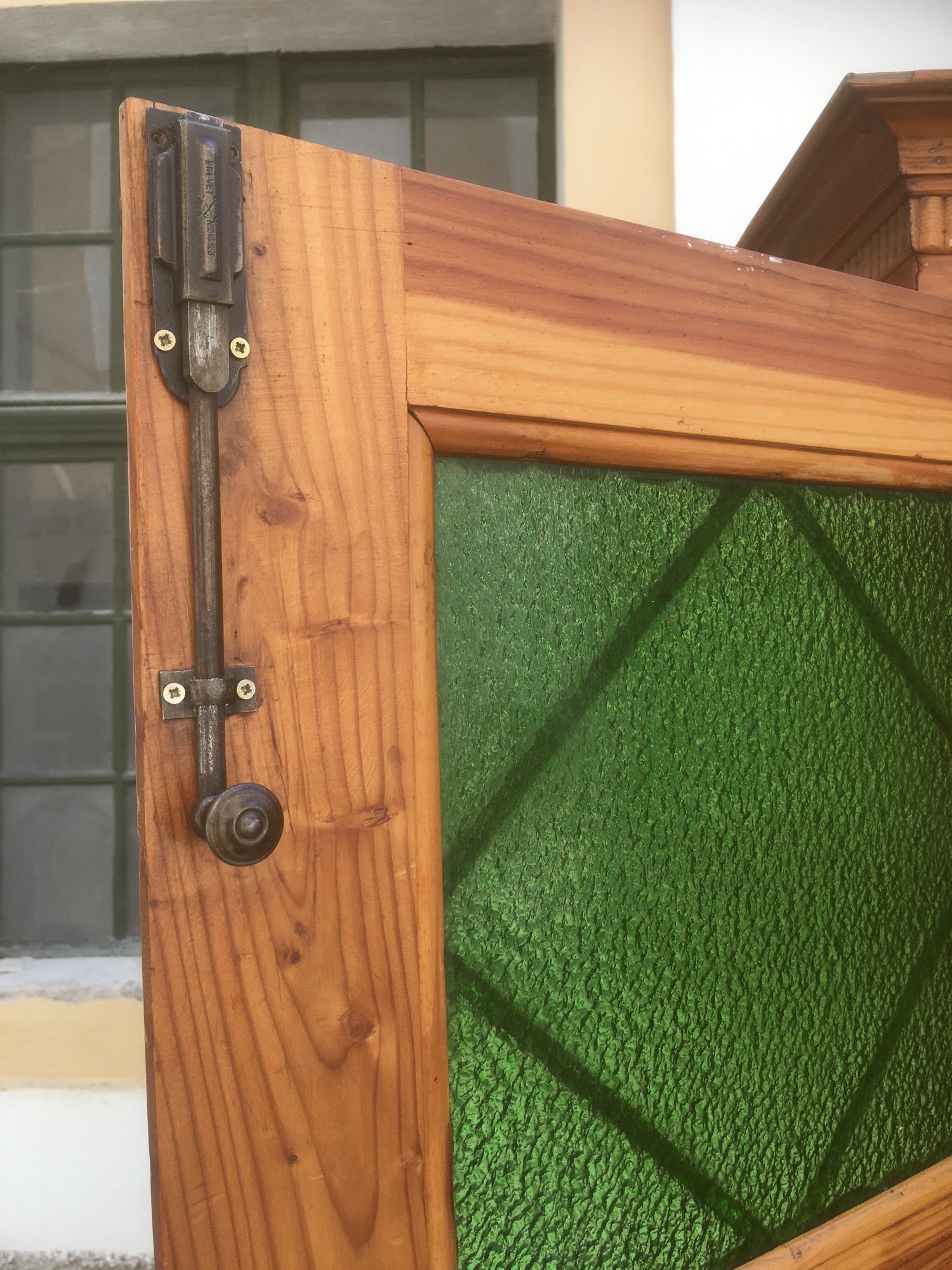 Jugendstil Schrank Naturholz antik