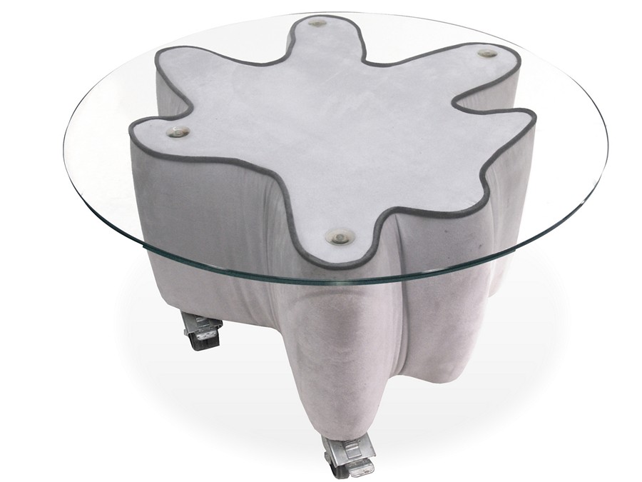 Bretz Couchtisch Tisch KLECKS Keith Haring Design grau Bretz Tisch