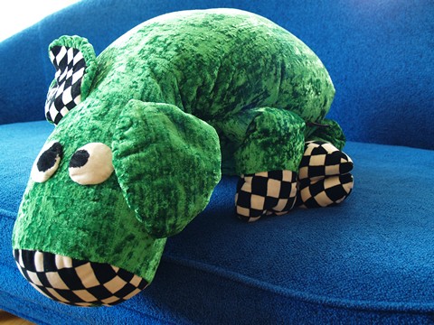 Bretz Schwein grün Polster für Sofa Kissen