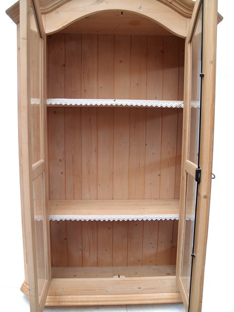Weichholz Schrankvitrine