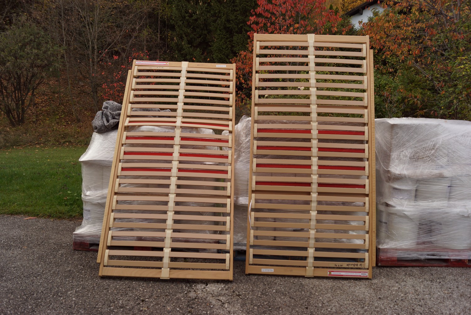 Doppelbett Chippendale antik Barockstil Vollholz Nuss Buche Möbel Wiener Geflecht Antiquität