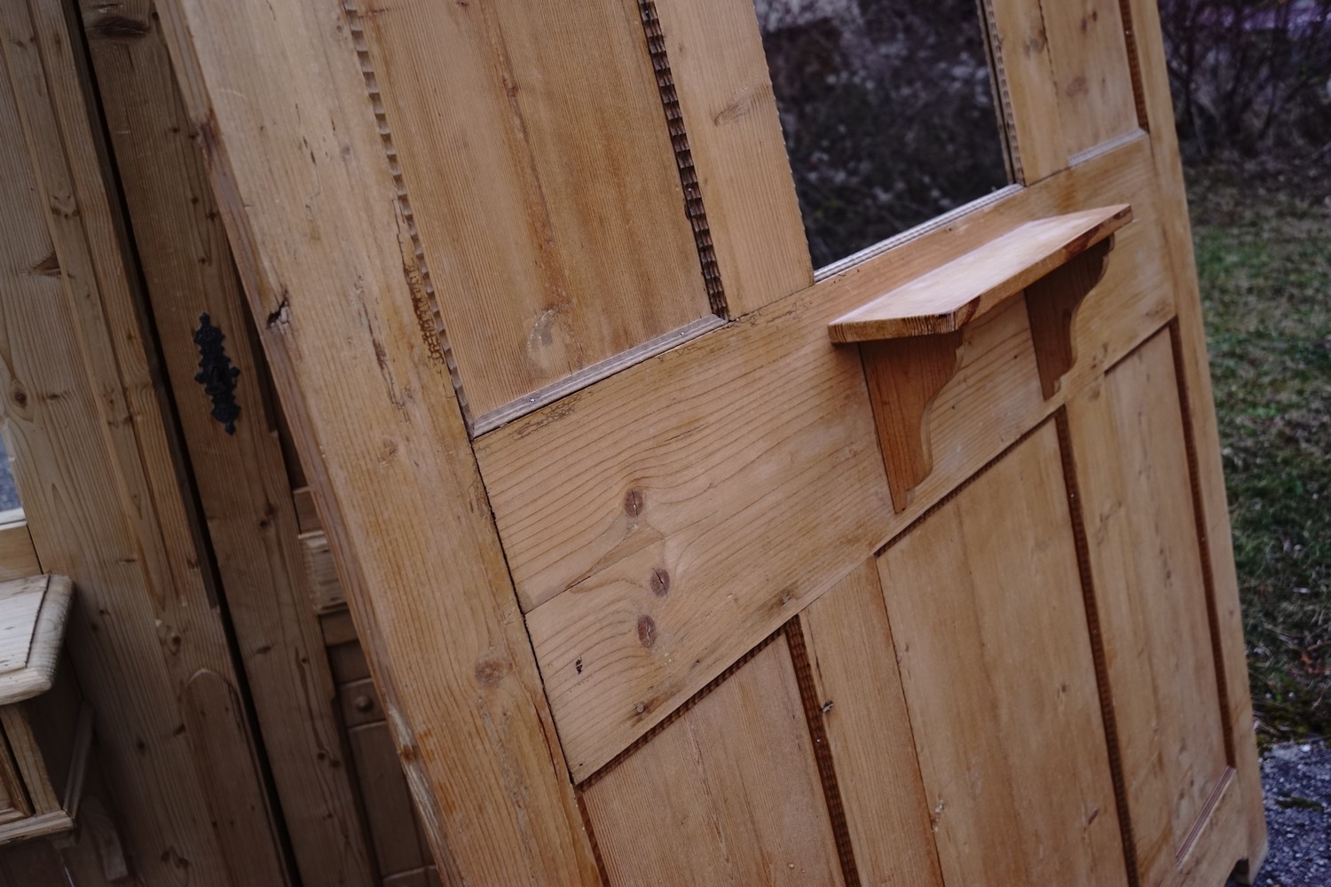 Garderobenpaneel Weichholz