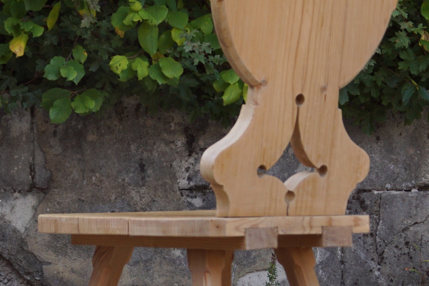 Sessel Stuhl antik Bauernsessel Weichholz Bauernstuhl