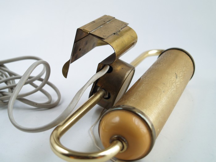 Klemmlampe Messing