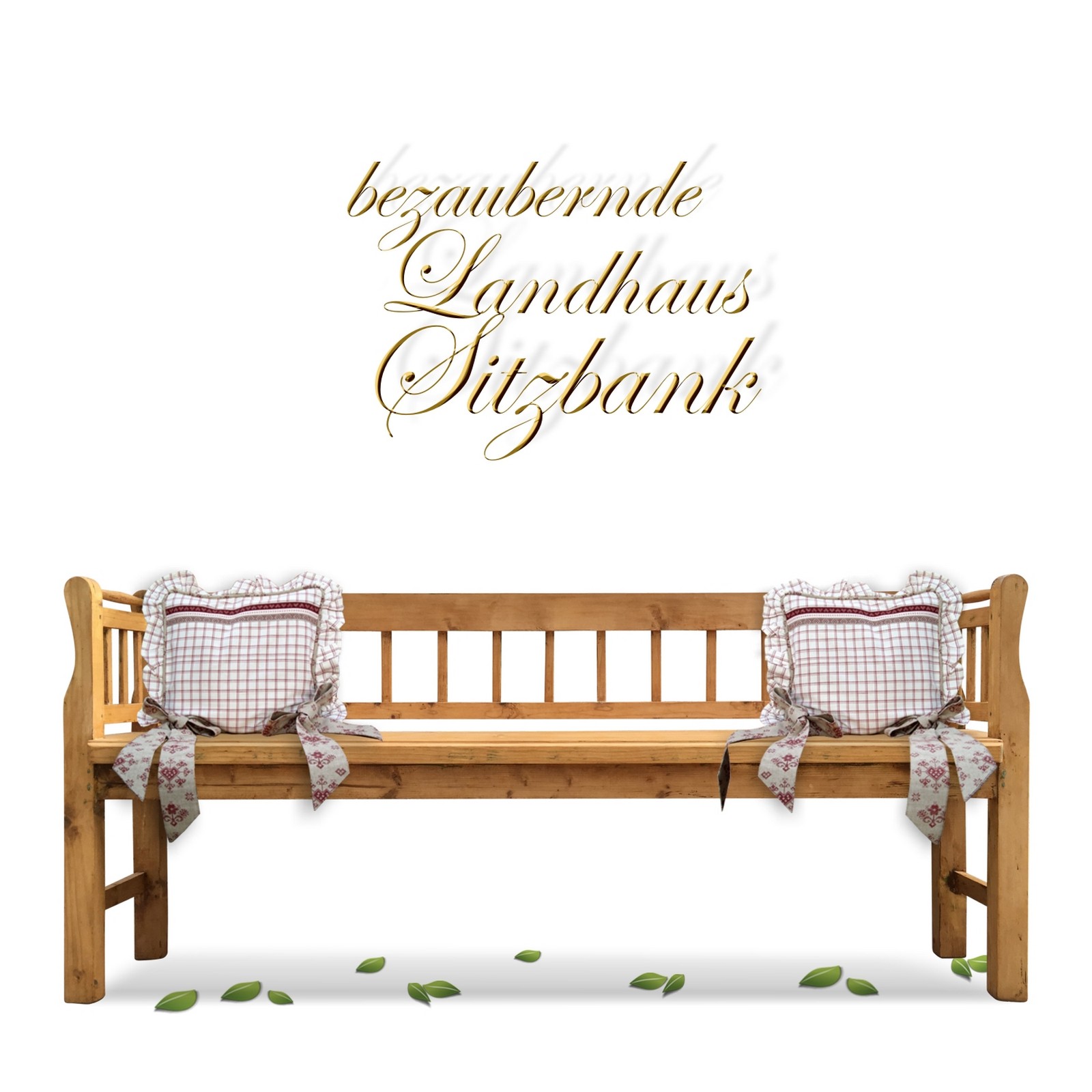 Küchenbank Sitzbank antik zierlich Weichholz Vintage Sitzbank Weichholz antik