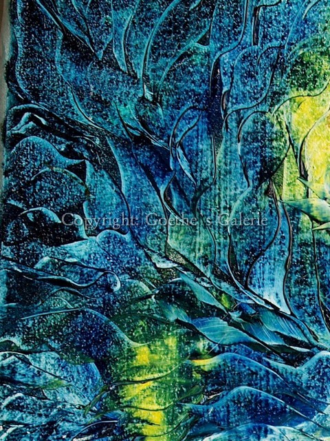 Ölbild ÖL auf Leinen Blumen aussagekräftige Malerei signiert Stilleben abstrakt