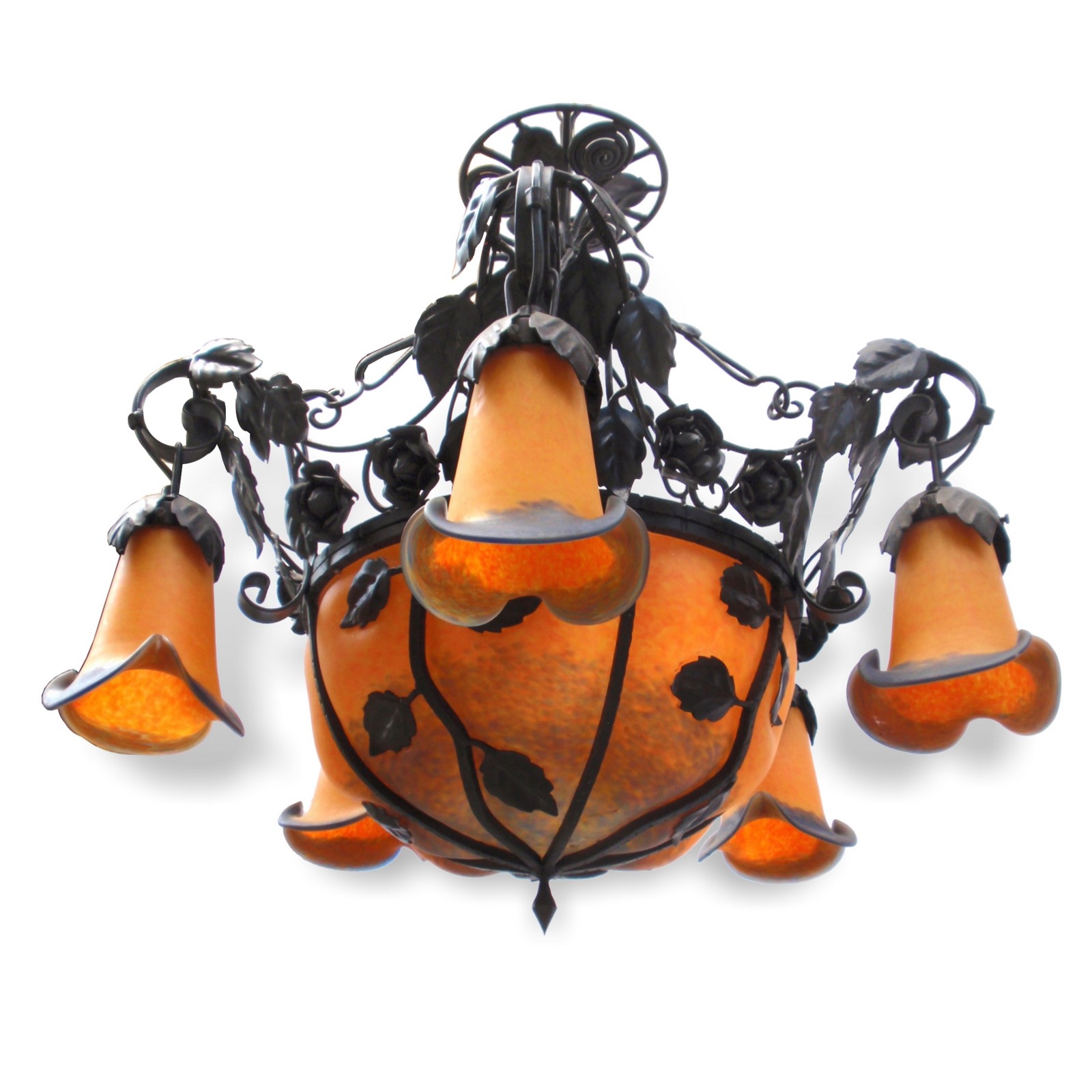 Vintage Hängelampe Weintrauben Kronleuchter Weinblätter Hängelampe Weinblätter