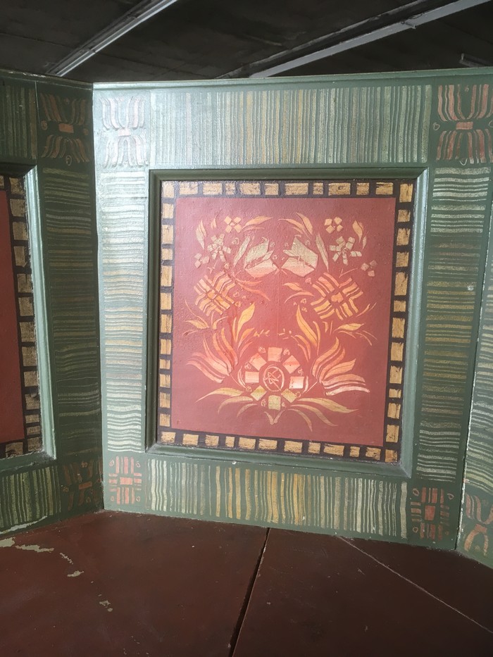 Bauernmöbel Sessel bemalt