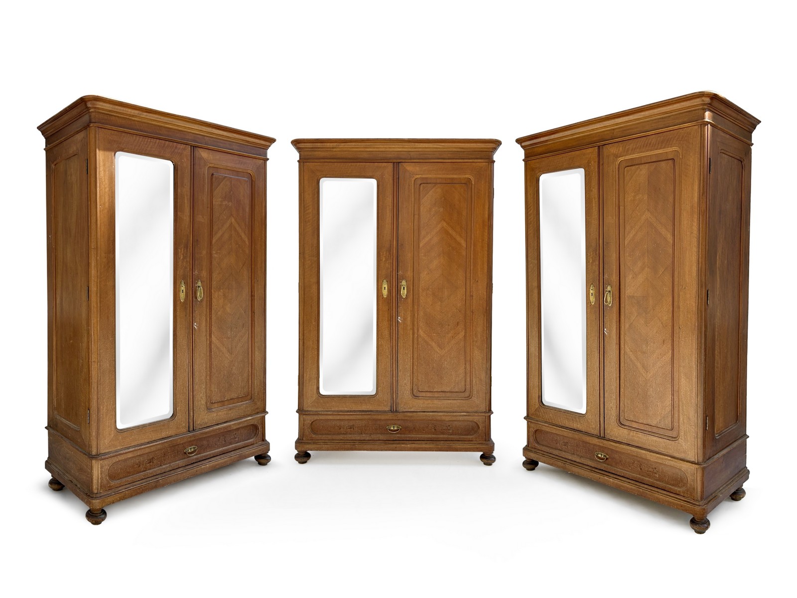 Historismus Spiegelschrank Garderobenschrank antik ca. 1880