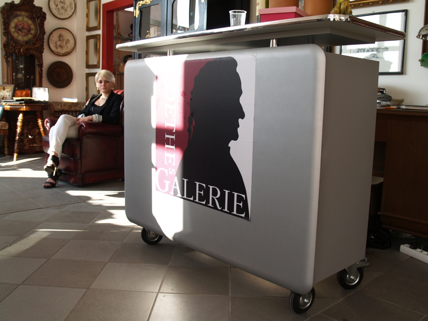 Bar Tresen Raumteiler fahrbar