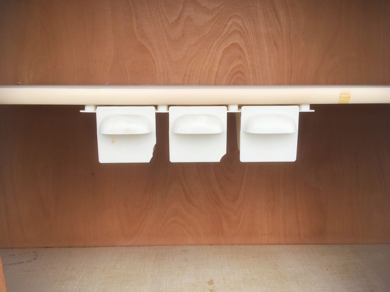 Küchenschrank creme grau Midcentury Schrank Vintage Schütten Retro