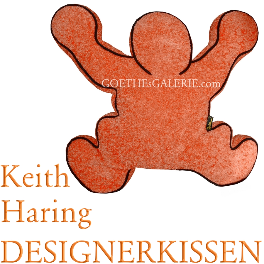 Bretz Kissen Polster KEITH HARING orange Bretz Kissen Keith Haring orange