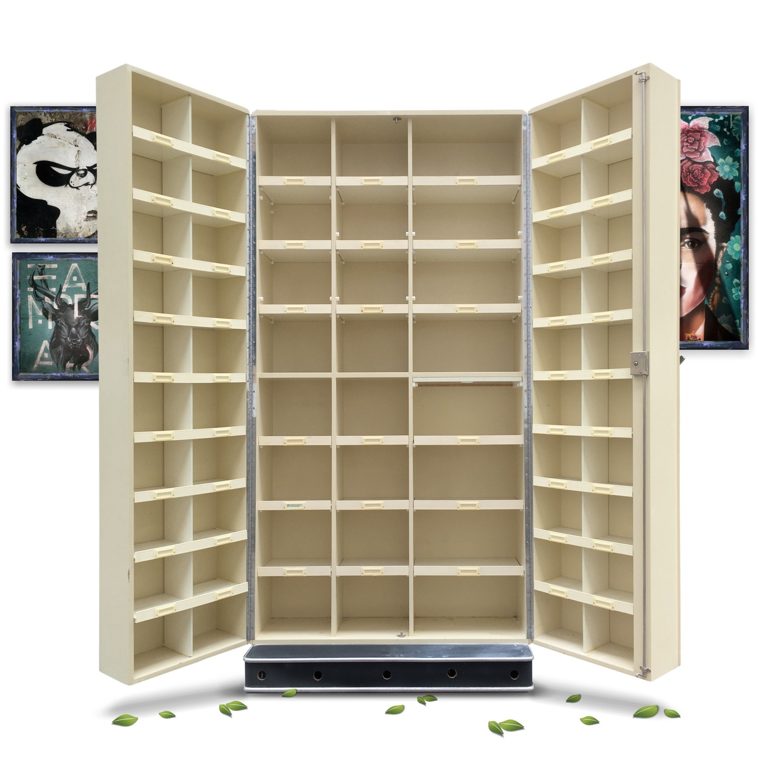 Apothekerschrank Original Arztschrank MidCentury Vintage Retro aufklappbar Apothekerschrank Original Arztschrank MidCentury Vintage Metallschrank Retro Industrialdesign