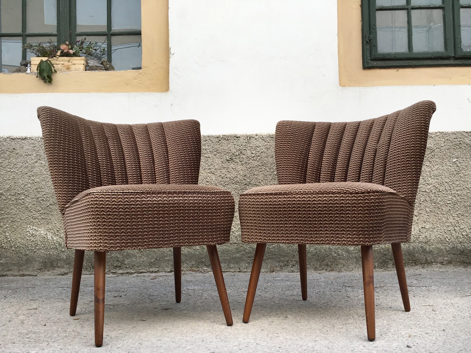 Cocktailsessel Vintage 50er- 60er-Jahre Retro Stühle antik Midcentury Möbel Original