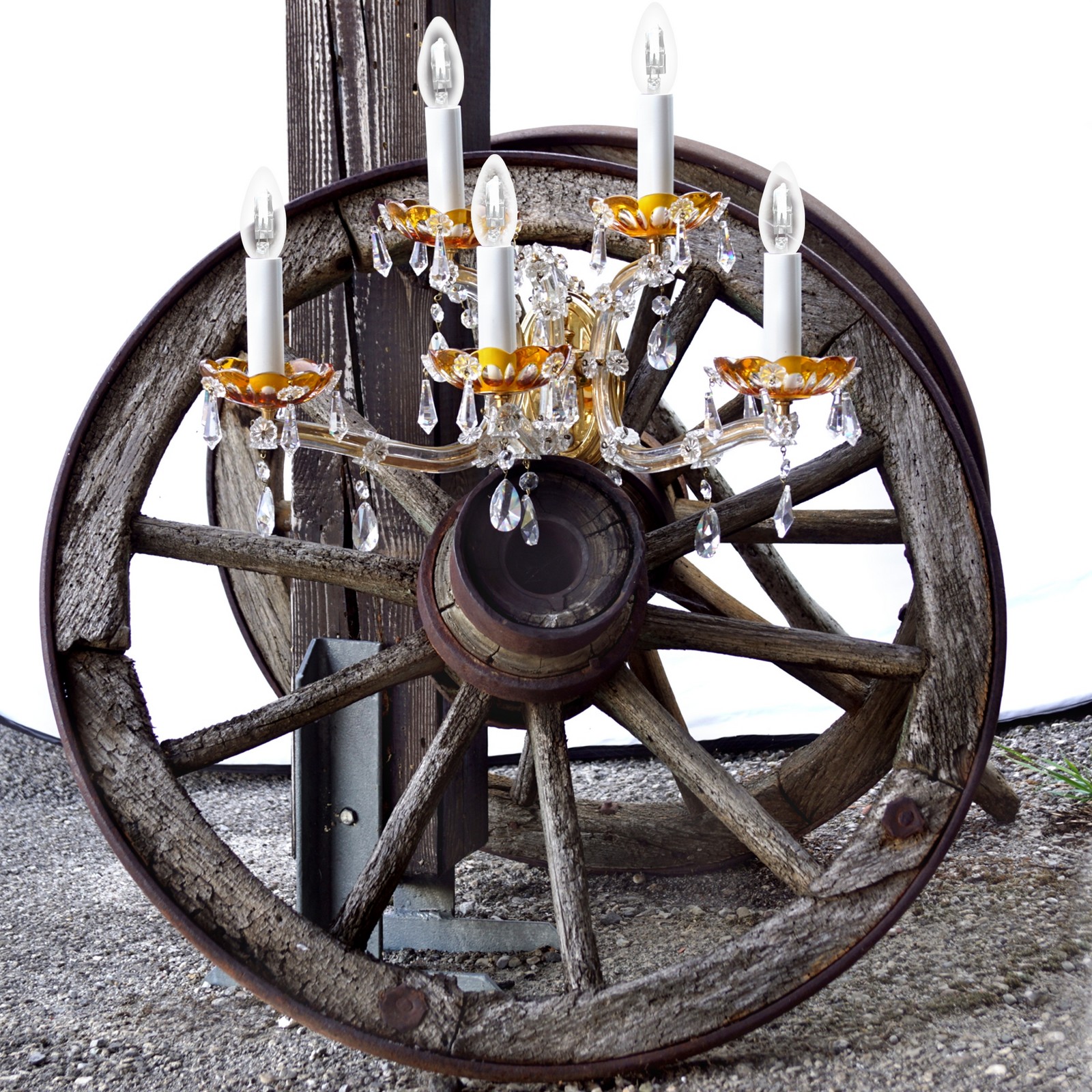 Wandleuchter Maria Theresia Bleikristall Orion Wien Hotelmöbel antikdesign Bauernlampe