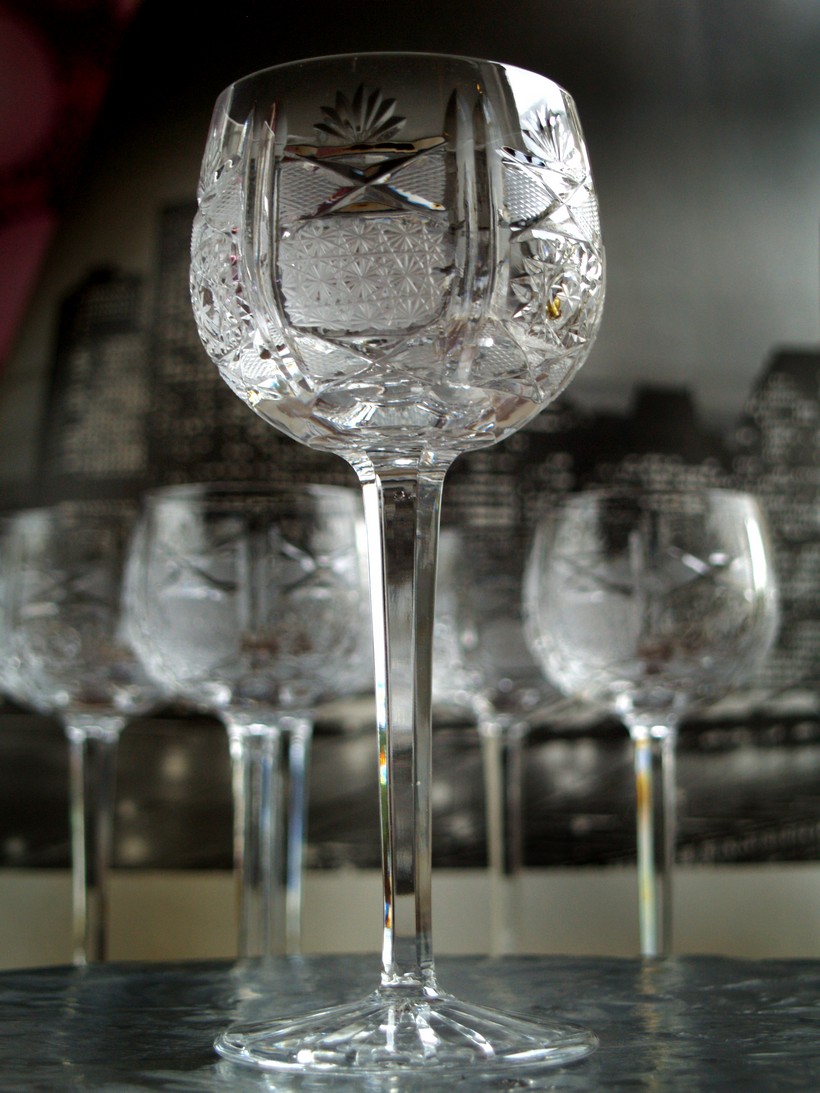Bleikristall Weingläser