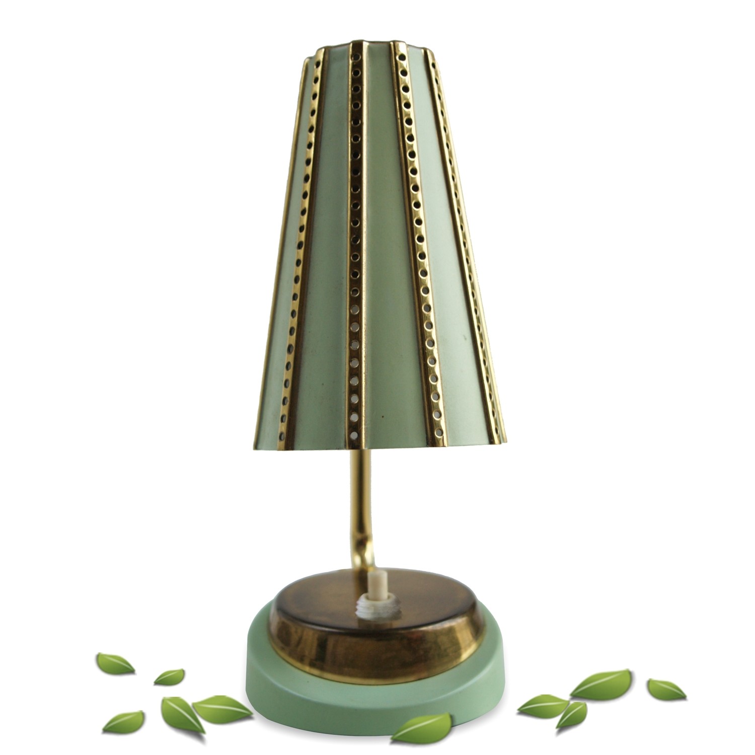 Tischlampe MidCentury Pastell 50s 60s Vintage Retro Lampe Tischlampe Vintage Pastell Midcentury Tütenlampe 50er 60er-Jahre antik