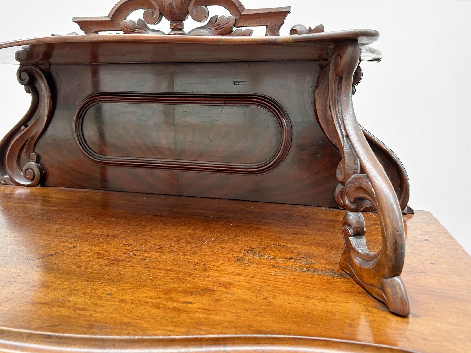 Spätbiedermeier Vertiko Halbschrank ca. 1860 mit Aufsatz antik