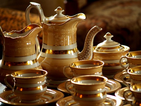 Biedermeier Kaffee Set