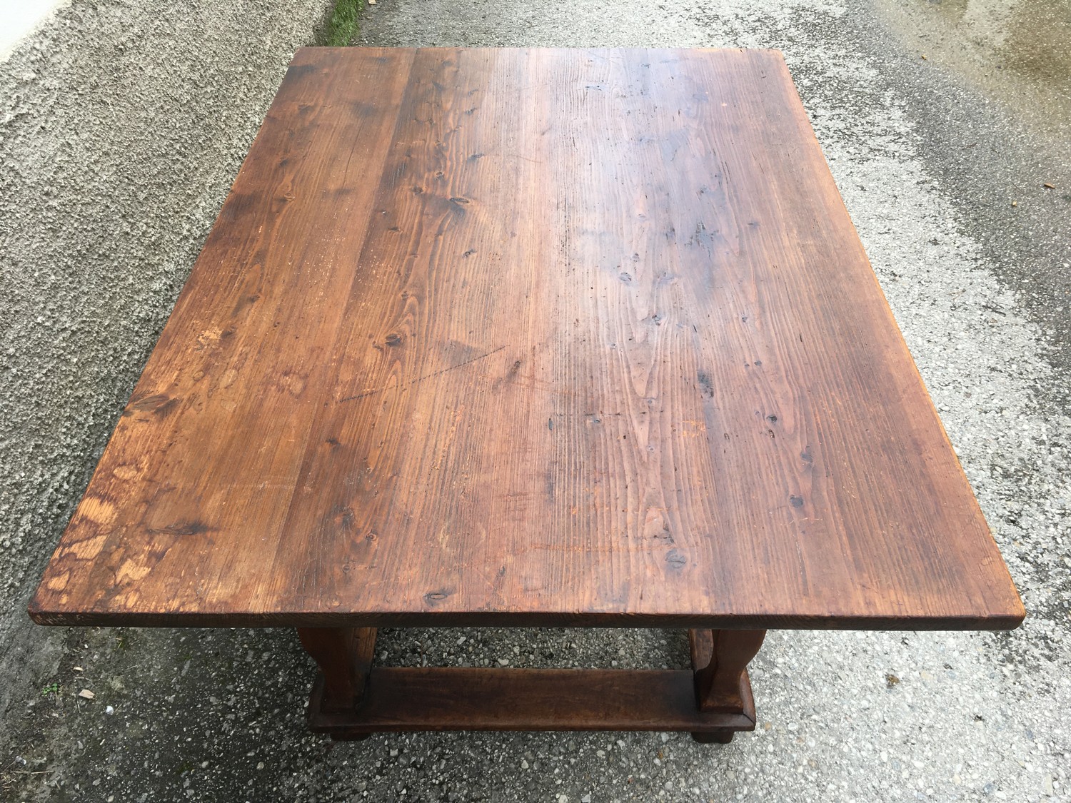 antiker Vollholz Tisch Landhaus Jogltisch massiv Bauerntisch Antiquität