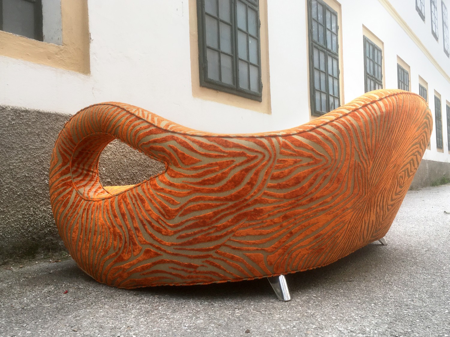 Bretz Sofa Slowrider Zebra Orange achtsam gebrauchtes Designermöbel Tangerine