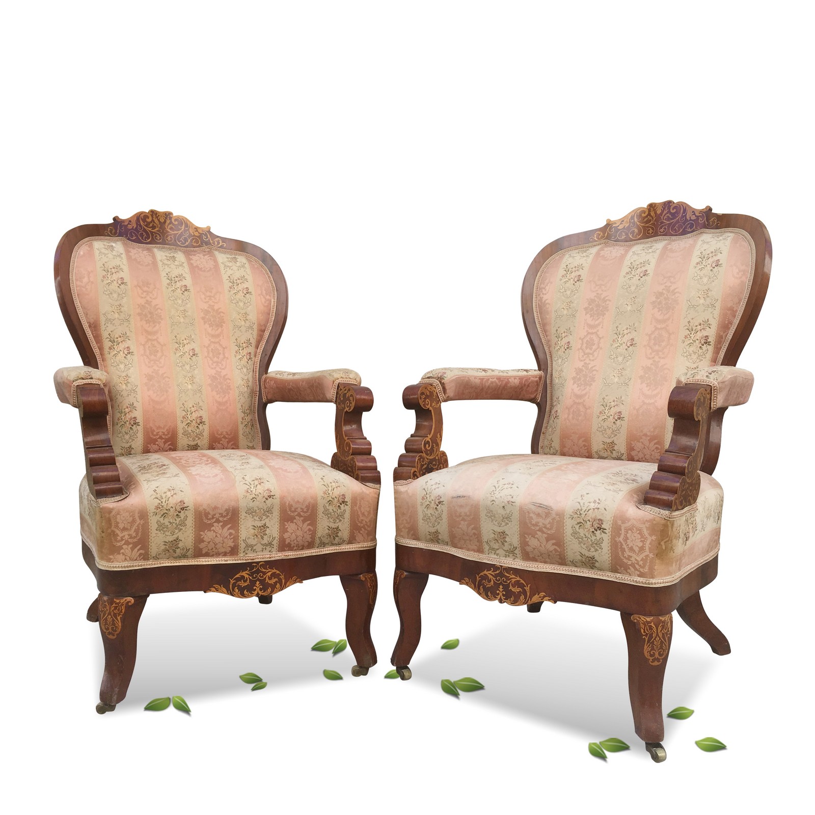 Sessel antLouis Philippe Armlehnstuhl antik Sessel Biedermeier Intarsien Barock
