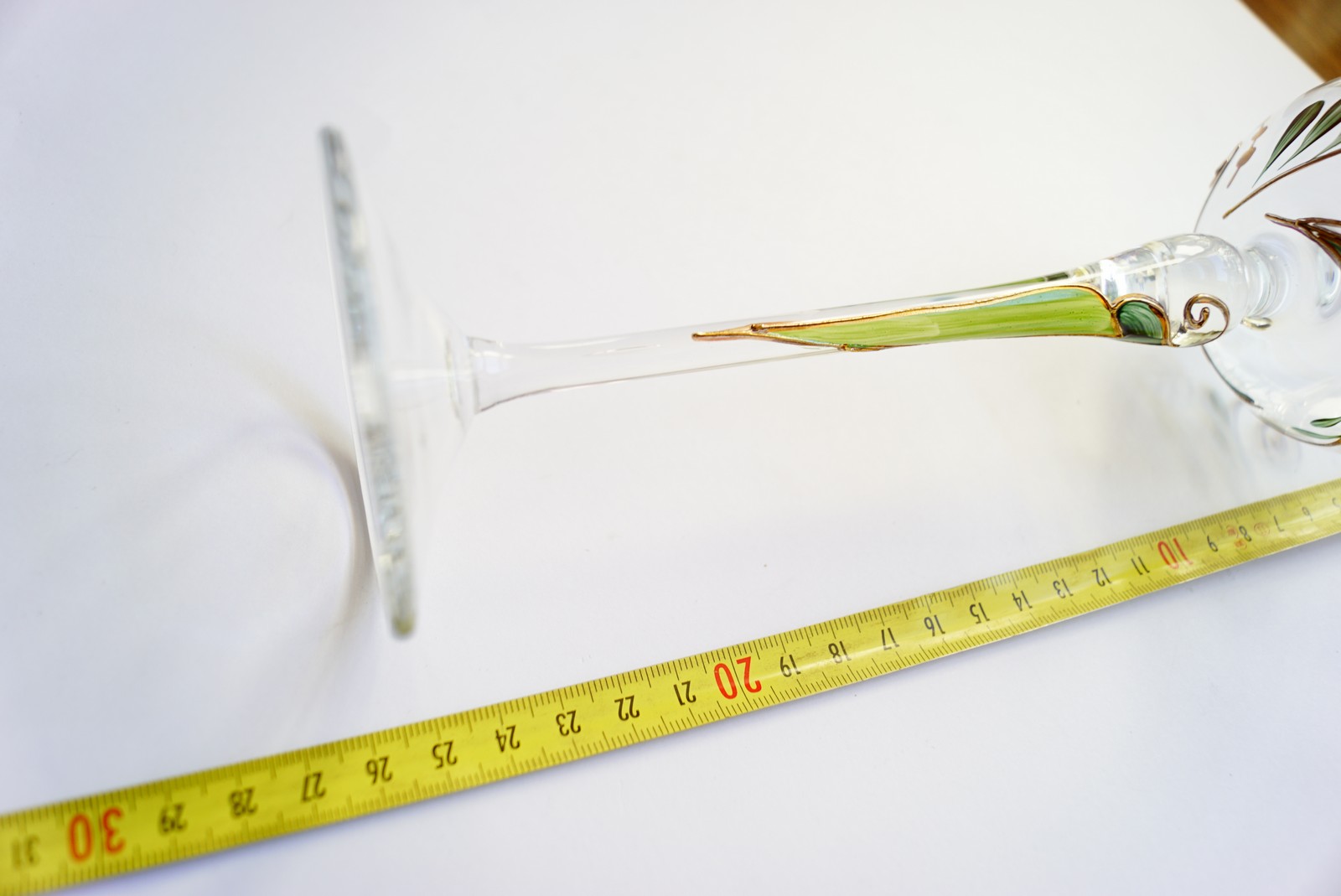 Bleikristall Weingläser Traumwelten Ginko grün gold Spritzwein