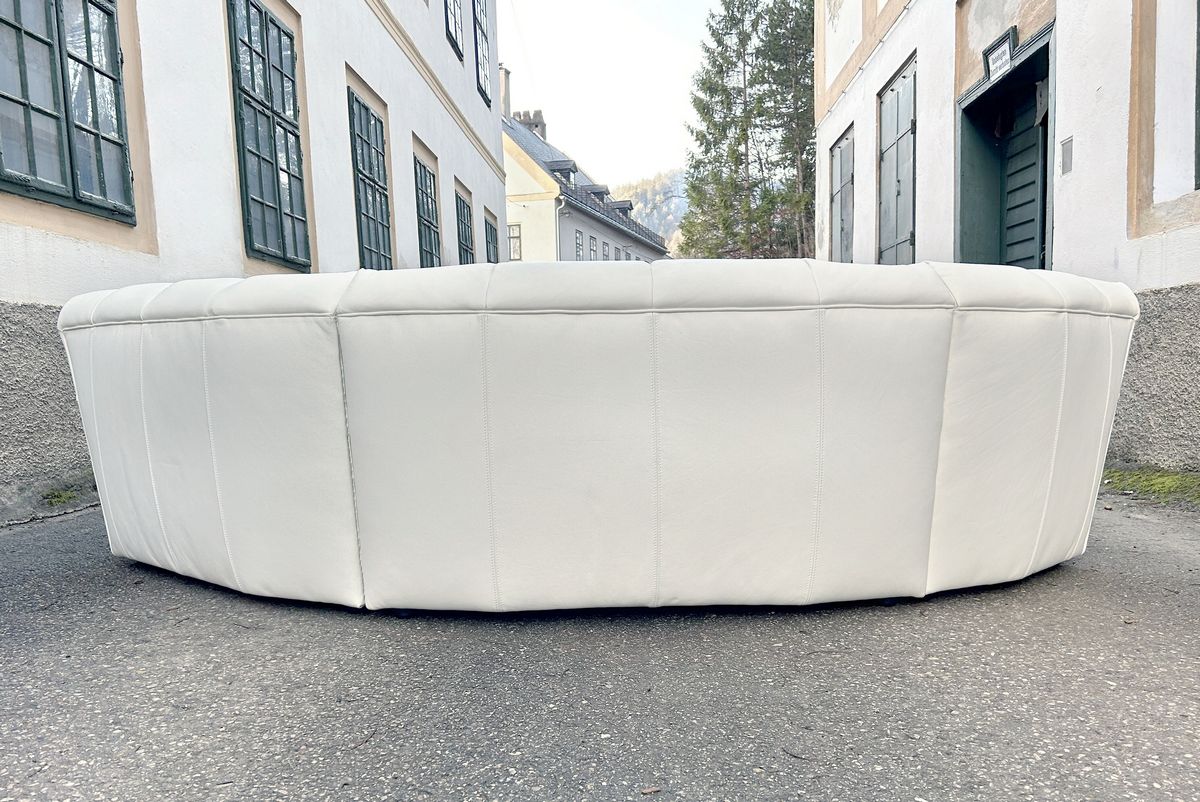 Bretz Cloud 7 Sofa achtsam gebrauchter Zustand Ledersofa Pearlweiß