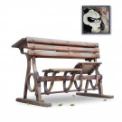Sitzbank Schreibtisch Sitzbänke antik Tische Bugholz Vintage Industrial Design Holz Metall