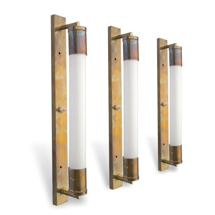 Bilderlampe Vintage Wandlampe creme-gold Jugendstil Wandleuchter TRAUM! Wandlampe antik Messing Glas