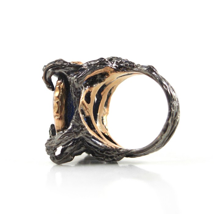 Ring Saphir blau