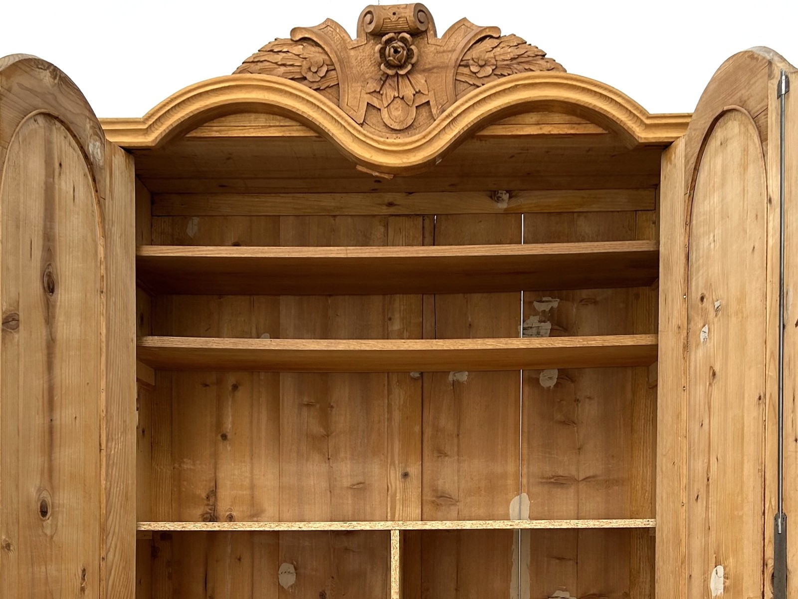 Schrank Antiker Bauernschrank Weichholz Kleiderschrank Landhausmöbel 1880 Antikgeschäft Versand Deutschland Lieferung