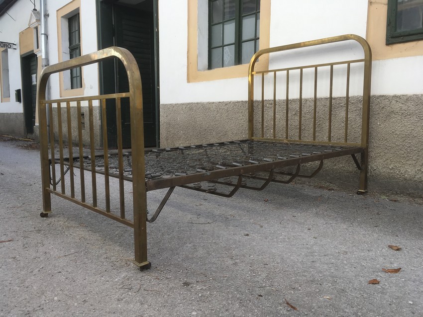 Bett Jugendstil Messing