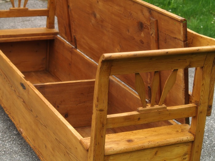 Biedermeier Truhenbank