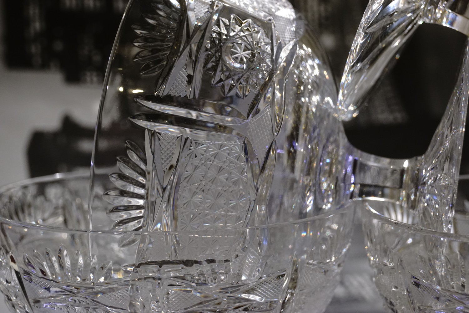 Champagnerschalen Bleikristall neuwertig Vintage groß geschliffen