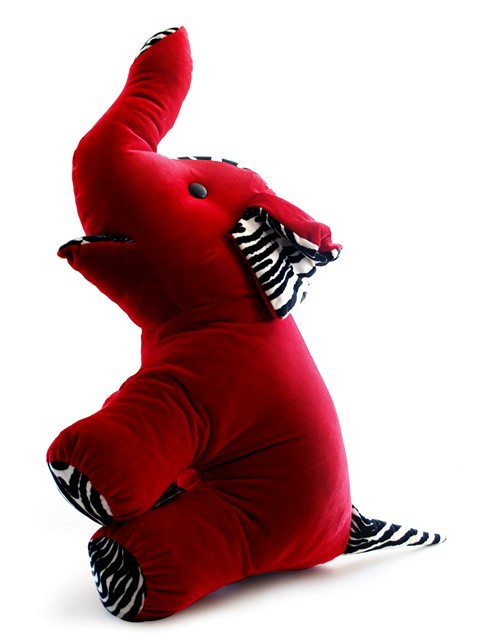 Bretz Elefant rot Zebra Kissen