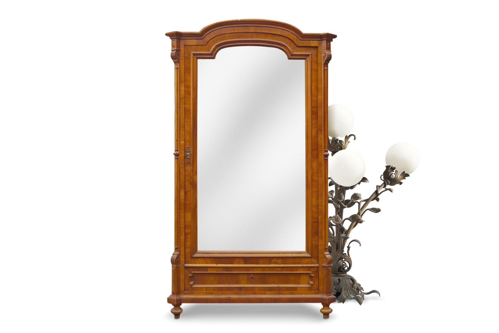 Schrank Kasten antik Spiegelschrank Historismus Garderobenschrank