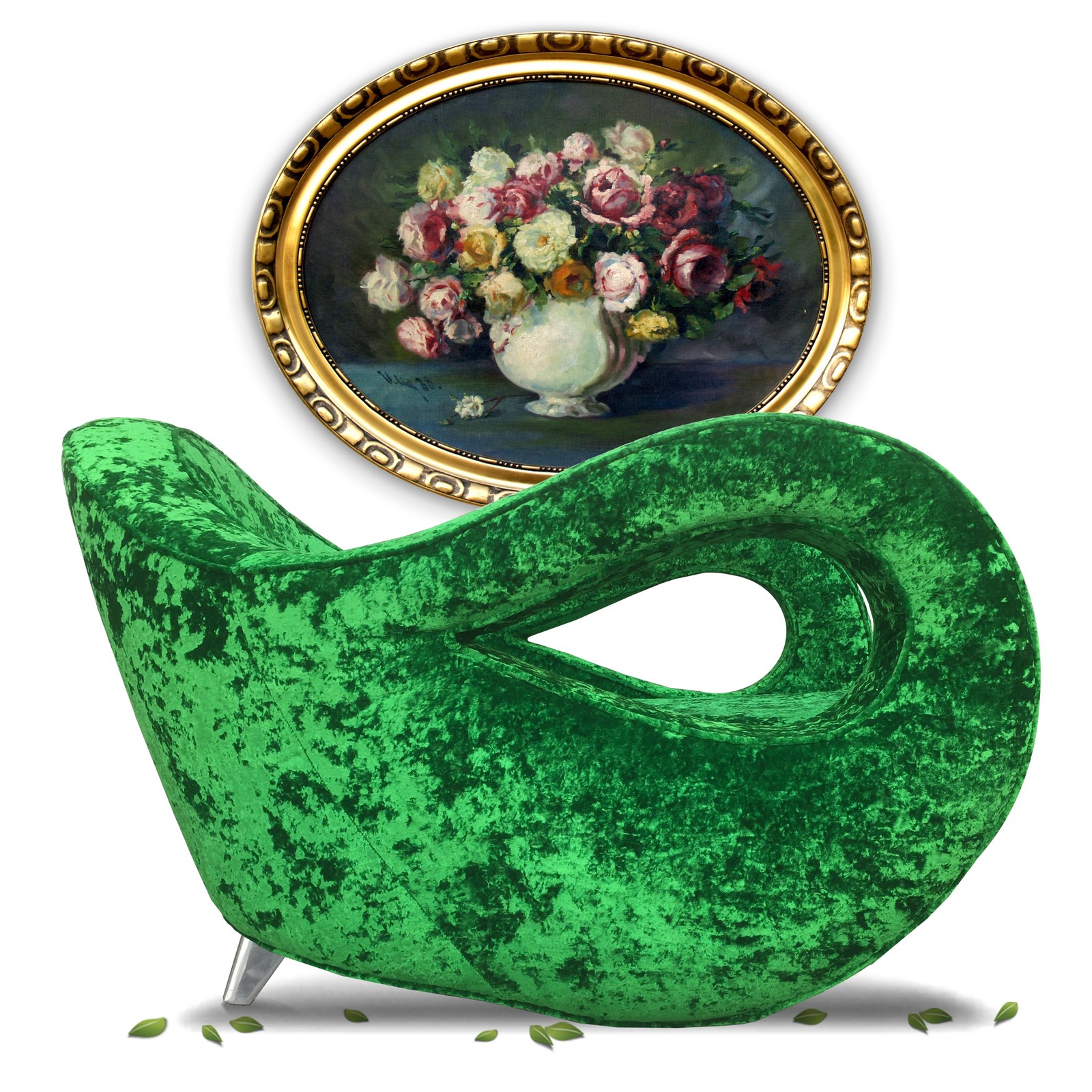 BRETZ Sessel STUHL schillernd grüner Designklassiker SLOW RIDER